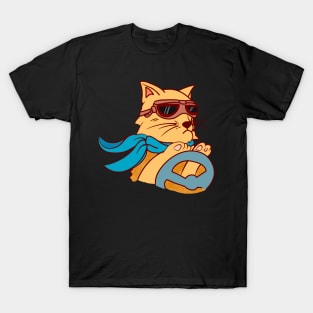 Motorsport Race Cat Racer Pop Art T-Shirt